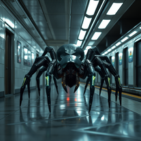 Subway Encounter: Spider Quin Genre: Urban/Conceptual / Sci-Fi