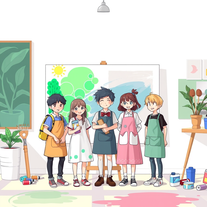 School art friends anime