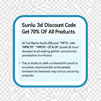 Sunlu 3d Discount Code "HPK70" – Get 70% OFF On All Products!