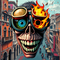 Surreal Chaos: A Vivid Street Art Spectacle icon