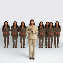 Surreal Clone Line Fashion Editorial