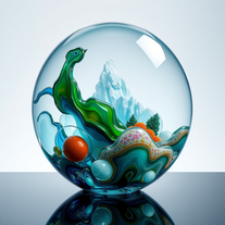 Surrealism glass