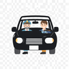 black cab driver and passenger Lyrics