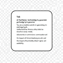 technology lyrics generator