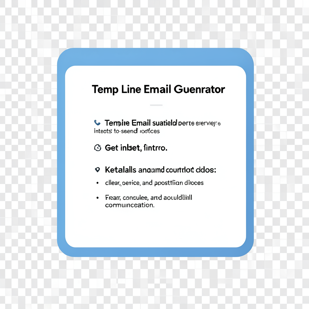Temp Line Email Generator