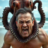 Terrified Beach Rescue — Octopus Restraint
