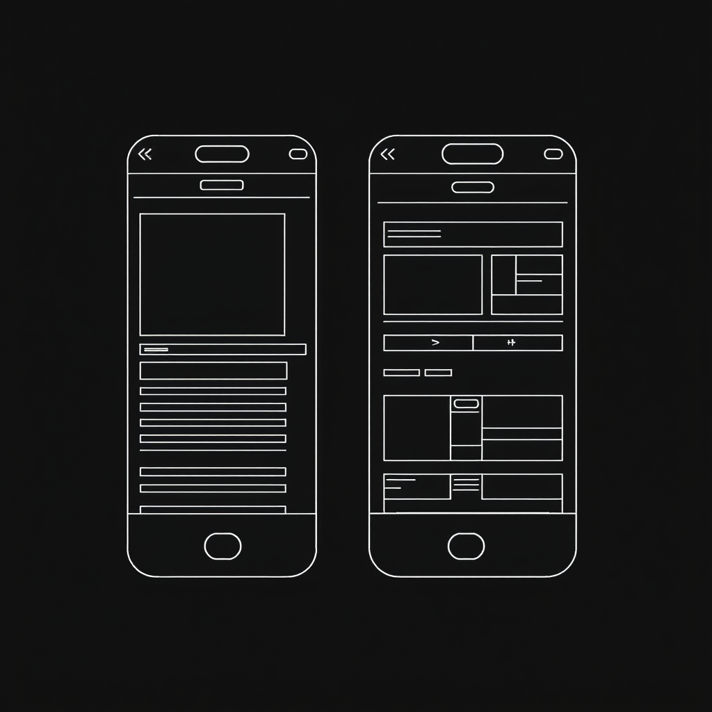 Text--design Mobile App Wireframe Generator
