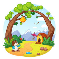 Text script to kids cartoon scenes generator