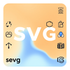 Text to svg icon generator icon