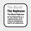 The Blunt Rephrase icon