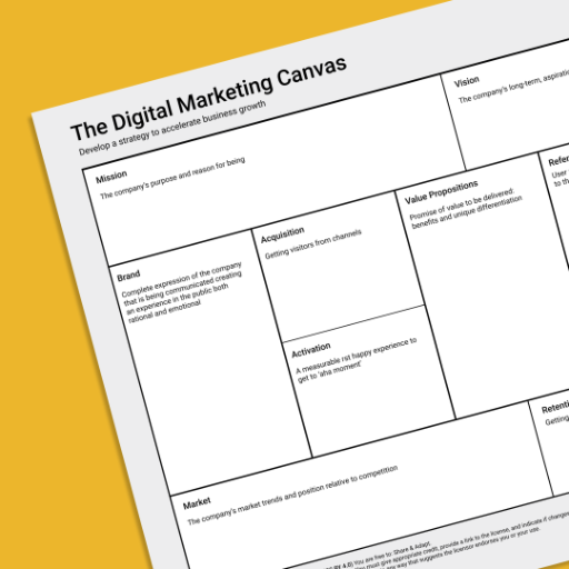 The Digital Marketing Canvas (DMC) icon