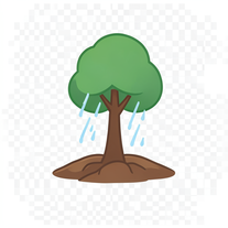 The Little Seed  Once there was a tiny seed lying on dry ground. Every day, it dreamed of becoming a tall tree, but it was afraid of the dark soil.  One day, the rain came and gently carried the seed into the earth. At first, everything was dark and lonel