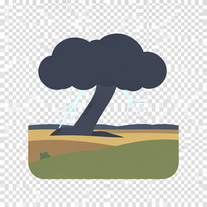 Thunderstorm Over Plains