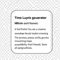 Time Lyrics generator Machine