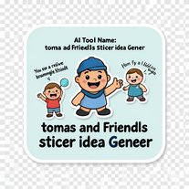 tomas and friends sticer idea gener