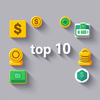 top 10 money icon