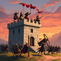 Torre di avvistamento durante battaglia