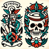 Traditional Tattoo Designer icon