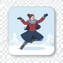 Transform the subject into a moscow dance snow style