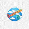 travel plane logo gener icon