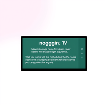 Noggin TV Error Generator