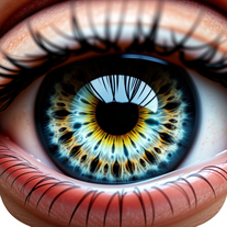 Ultra Detail eyeballs closeup