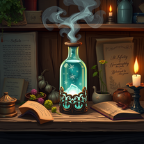 una pozione rigenerante e curativa medievale