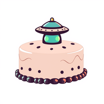Unique UFO  Party  Cakes