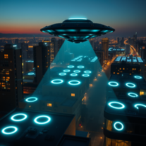 Urban Rooftop Glyphs Genre: Urban/Sci-Fi ufo saucer circle