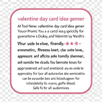 valentine day card idea gener