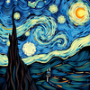 van gogh effect icon