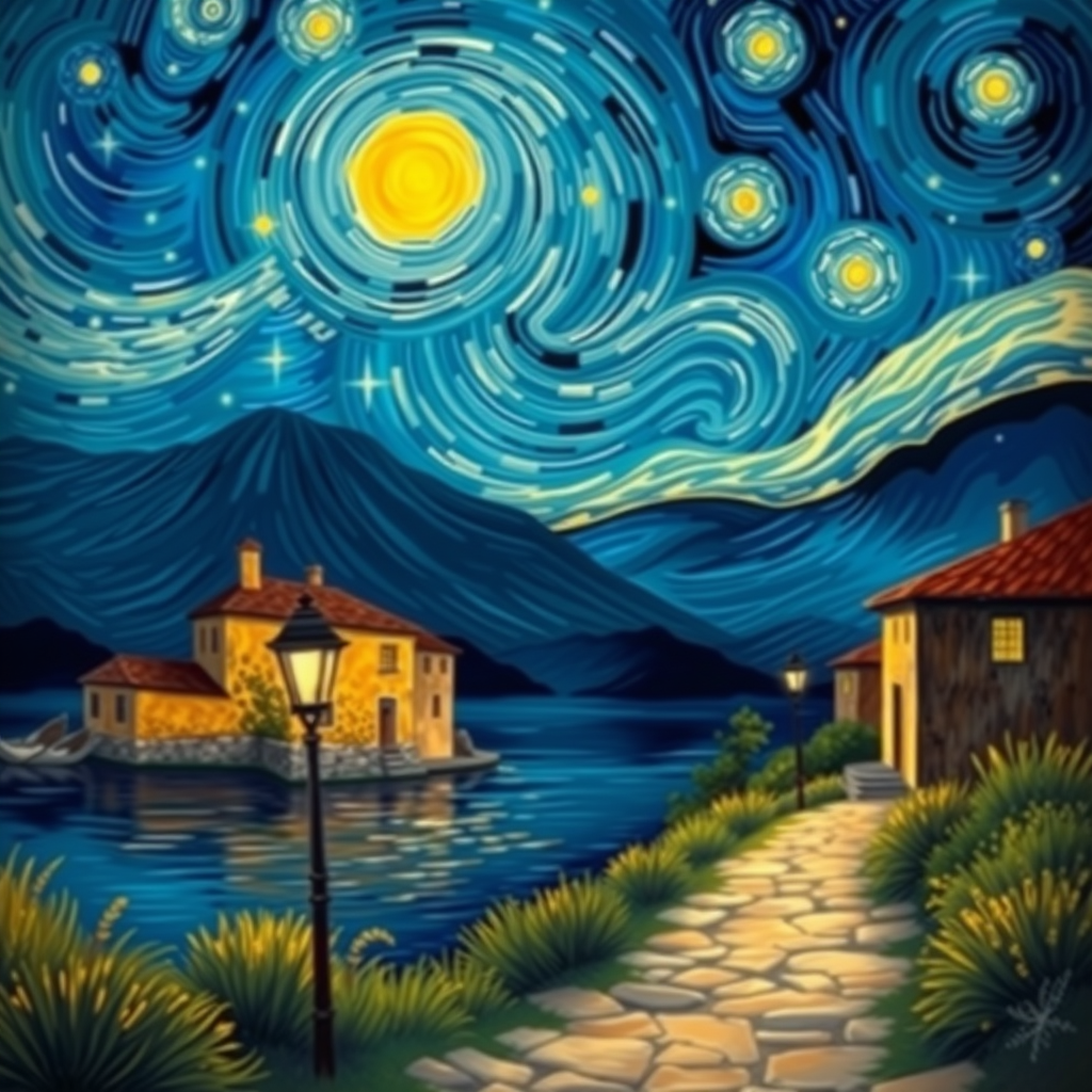 Van Gogh-inspired painting