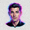 Low-Poly Neon NFT Portrait icon