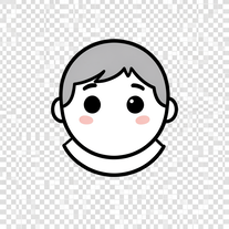 Vectorised cartoon head
