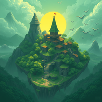 Verdant Horizon Genre: Open-World Fantasy RPG illustration