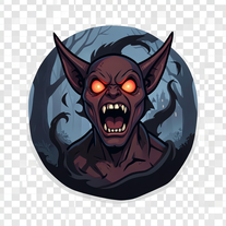 Very scary screaming demon that tried to get you from wallpaper
