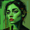 Vibrant Glitch: An Abstract Gouache Masterpiece icon