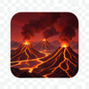 Volcanic Lava Planet Render icon