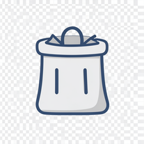 Water OS² in the trash bag.