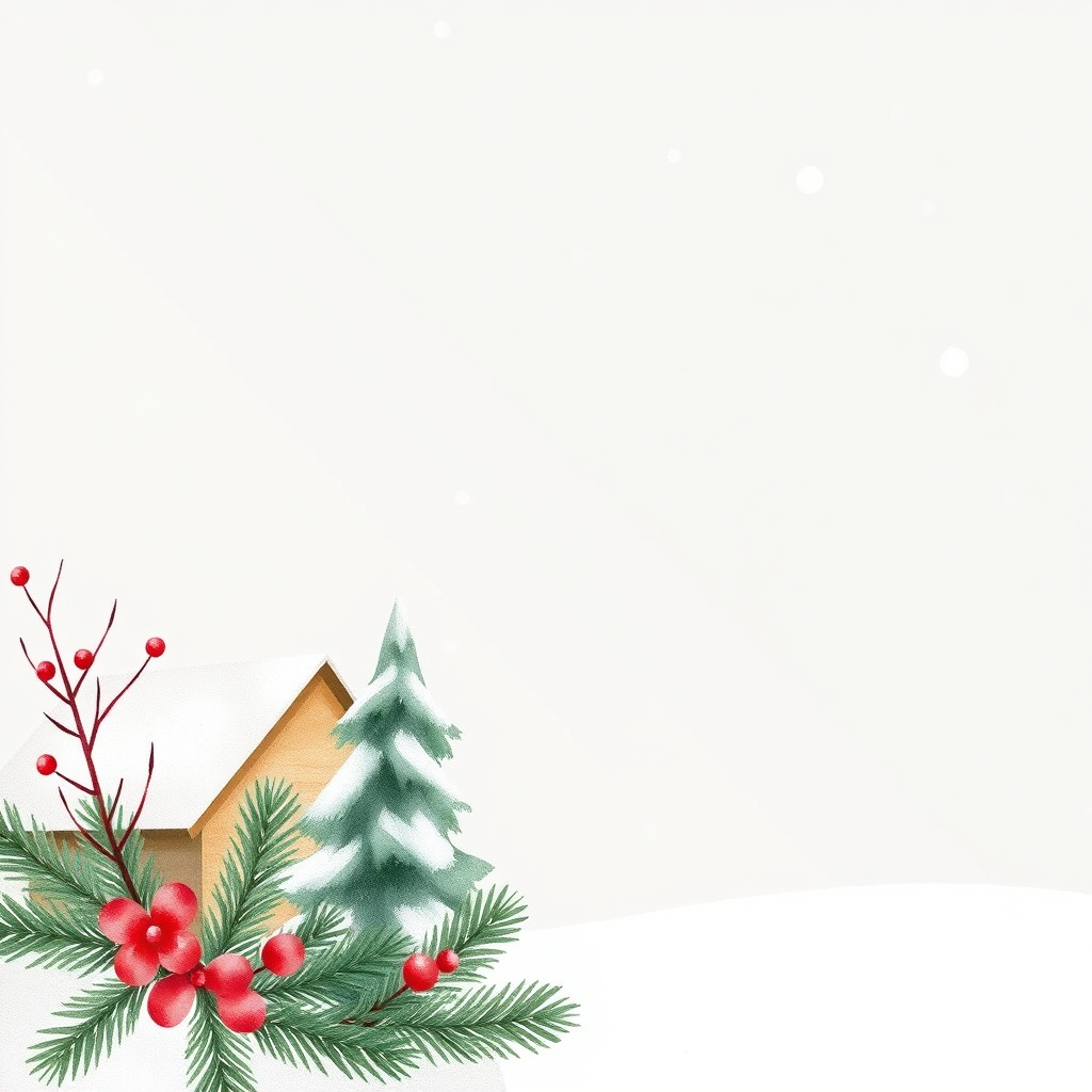 Watercolor Christmas Clipart