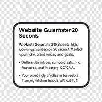 Website Generator 20 Seconds