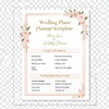 Wedding planner template icon