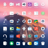 windows 10 desktop flat icons set icon