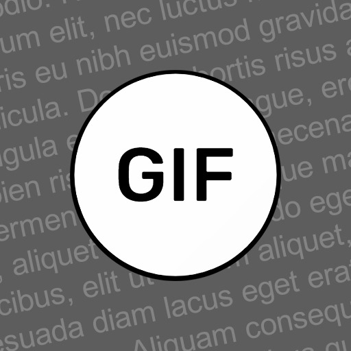 Word to GIF icon