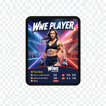 wwe player  and diva card gener