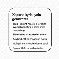 Xsports lyrics generator