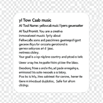 yellowcab music lyrics generator