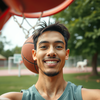 Yourselfie outdoor basketball cour icon