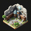 Zygore-isometric icon
