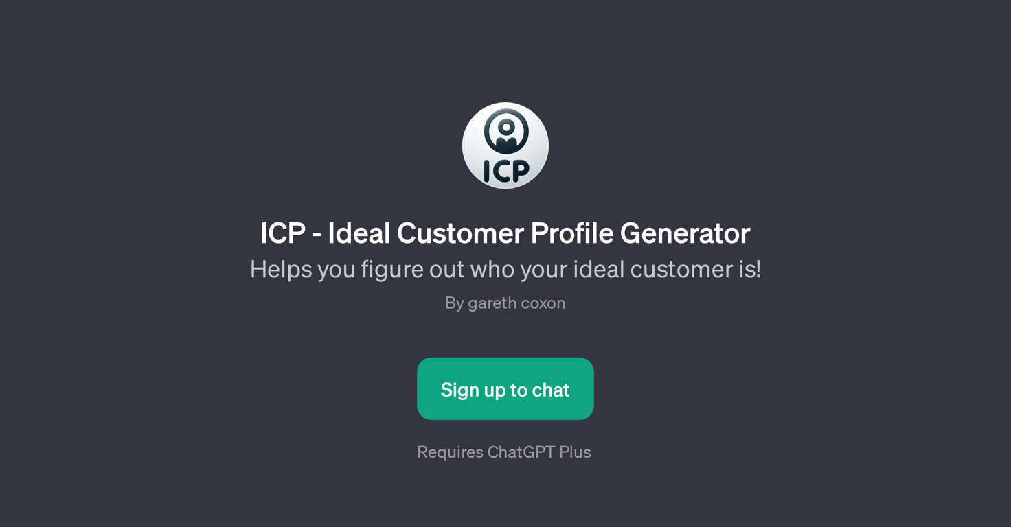 ICP - Ideal Customer Profile Generator website